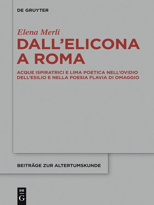 cover image of Dall'Elicona a Roma